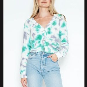 NWT One Grey Day Ali Cropped Cardi